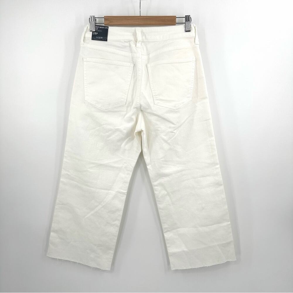 J Crew Petite Curvy Wide Leg Crop Jeans Size 28P - Picture 7 of 7